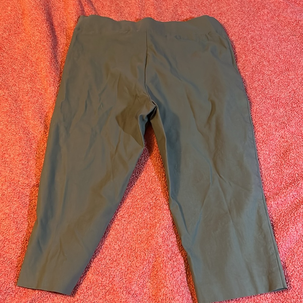 LC by Laura Cruz Capri/Short Light Grey Dress Pants